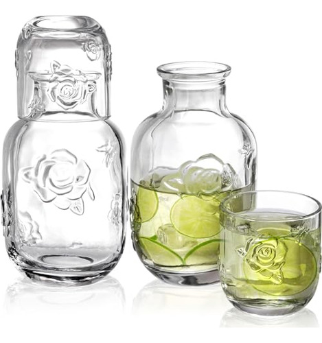 Jarra De Agua Goaste Para Mesita De Noche Con Vaso, 2 Juegos