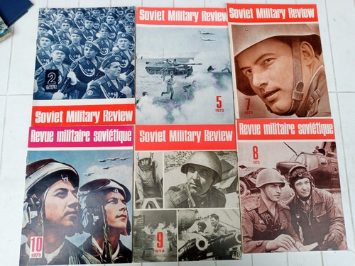 6 Revistas Soviet Military Review N.2,5,7,8,9 Y 10-año 1973