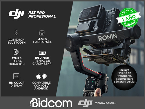 Imagen 2 de 10 de Estabilizador De Cámara Dji Rs3 Pro Profesional Ronin
