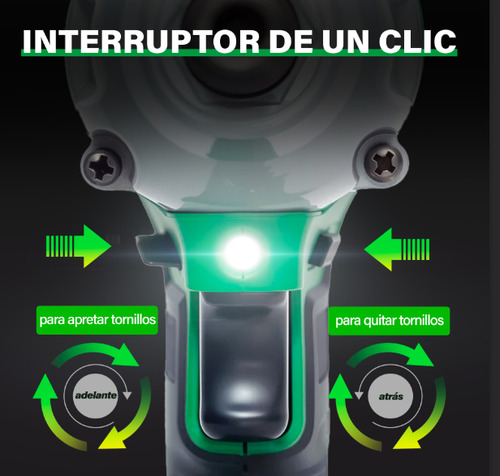 Lideep L02 verde llaves de impacto inalambrico