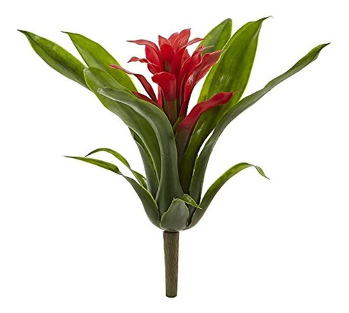 Casi Natural 10 Bromeliáceas Flores Artificiales Tallo Juego