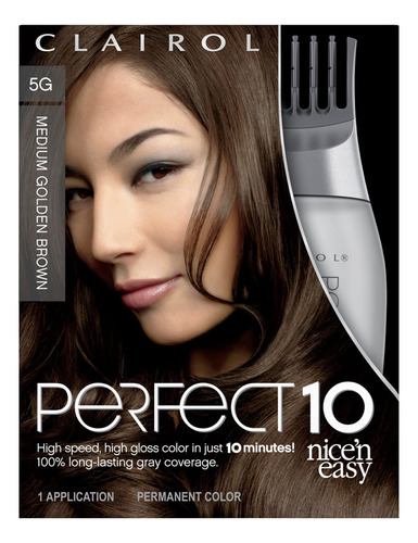 Clairol Nice'n Easy Perfect 10 - Tinte Permanente Para El Ca