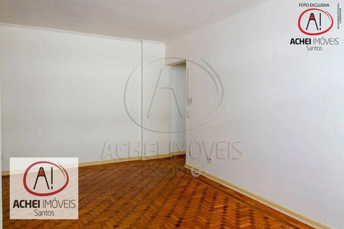Imagem 6 de 28 de Apartamento Com 3 Dormitórios, Dependência Completa, Vaga Demarcada À Venda, 93 M² Por R$ 520.000 - Gonzaga - Santos/sp - Ap10663