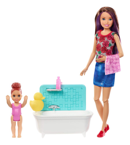 Barbie Skipper Babysitters Inc. - Juego Con Bañera, Muñec.