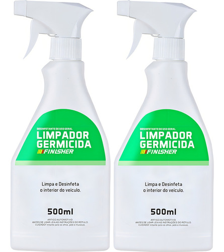 2 Limpador Germicida Bactericida Tira Odor Finisher 500ml