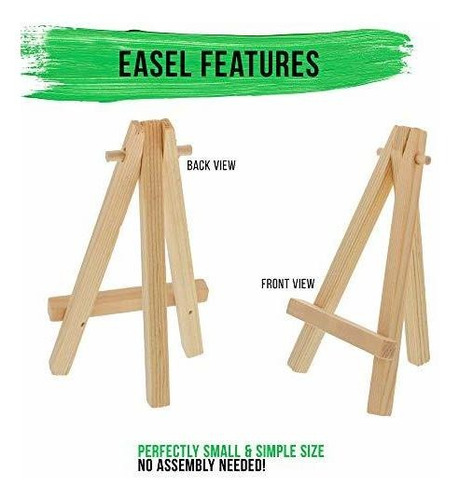 Imagen 3 de 5 de U.s Art Supply Caballete Madera Natural 12 Soporte Para