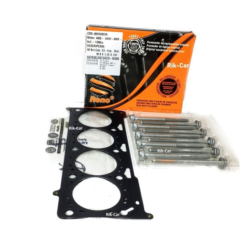 Kit Junta Tapa Cilindros Original + Bulones Vw Golf 1.6  Bah