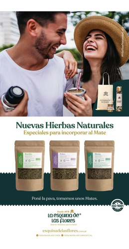 Imagen 3 de 4 de Menta Deshidratada 30 G Ideal Mate La Esquina De Las Flores