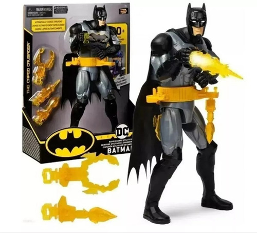 Figura Batman Deluxe Cinturon 30 Cm C/luz Y Sonido Dc Nuevo