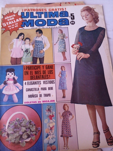 Revista Última Moda No 155 Julio 1976