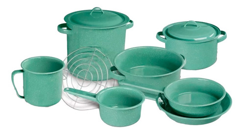 Batería 10 Pz. Clasica Gretel Verde Jade Envío Gratis 