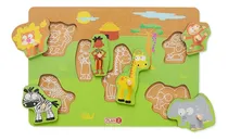 Comprar Juego Encastre Madera Con Agarre Didácticos Infantil Niños Color Salvajes