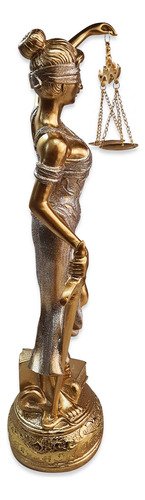 Estatua de la Dama de la Justicia Têmis Goddess 55 con el símbolo derecho