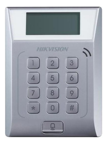 Control De Acceso Ip Hikvision 3000 Tarjetas 10000 Eventos Color Gris