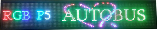Letrero Programable Para Autobus Rgb P5 Wifi 12 Y 24 V