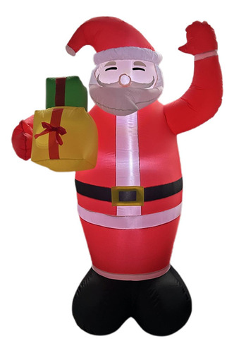 Inflables Navideños Iluminados De Papá Noel Decoración