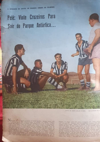 Manchete Esportiva 1957 Fluminense Campeão Rio-sp Pelé (Usado)