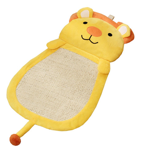 Rascador Para Gatos Sisal Mat Lounge León De Color Amarillo