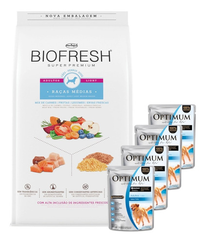 Comida Perro Light Biofresh Raza Mediana 10 Kg + Promo!!