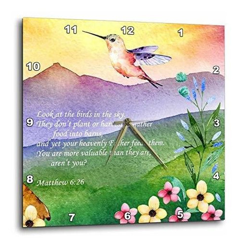 3drose Tnmgraphics Scripture - Matthew 6 Birds Of The Sky Ni
