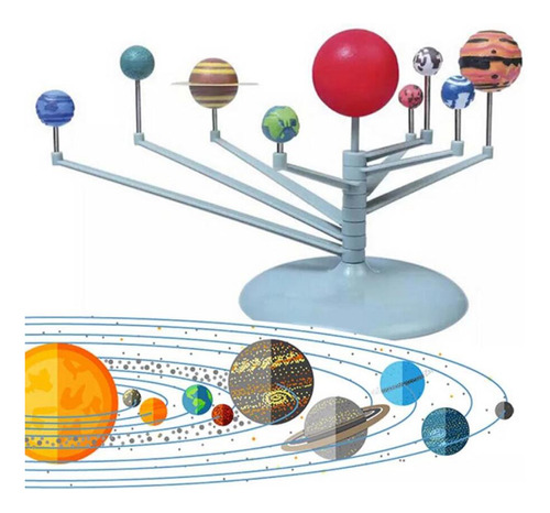 Sistema Solar Planetario Para Armar Un Juguete Educativo De