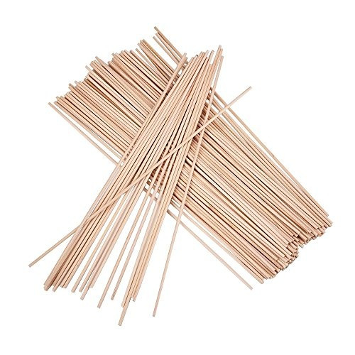 6 x 1/8 Inch eBoot Unfinished Natural Wood Craft Dowel Rods 100 Pack 