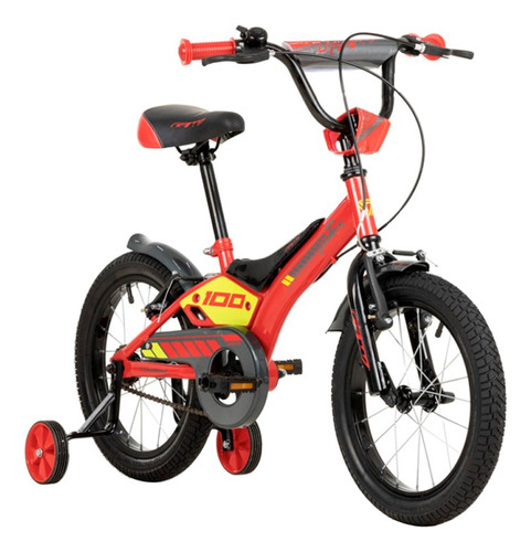 Bicicleta Niño Gw Pilot Roja Rin 16 3 A 7 Años