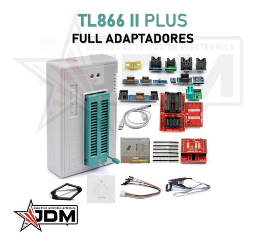 Imagen 2 de 10 de Programador Universal Usb Tl866 Cs 24 Adaptadores Garantia