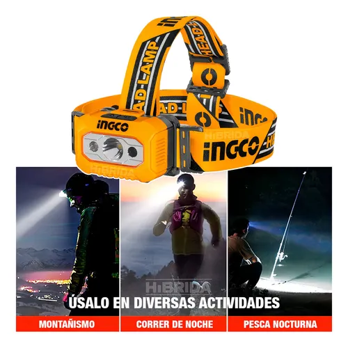 Linterna Vincha Minero Led 200 Lumenes Hhl013aaa8 Ingco