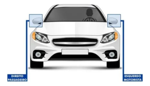 Retrovisor Esquerdo Palio 96 97 98 99 2000 C/c 2 Portas