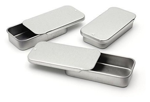 Contenedores Metalicos Con Tapa Metalica Slide Pequeños P