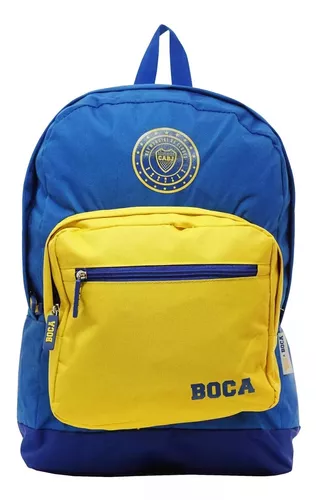 Mochila Boca Juniors Colegio Escolar Adolescente Grande