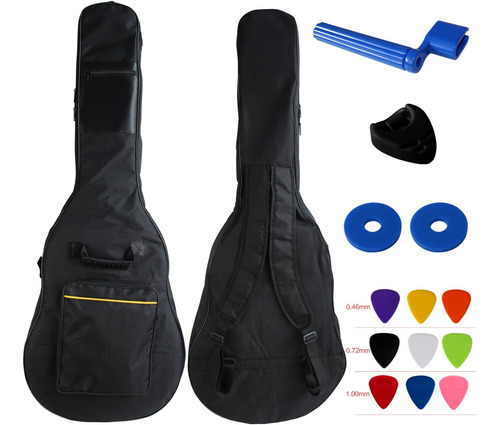 Ymc Bolsa Para Guitarra Acústica Con Doble Correa De Hombro 