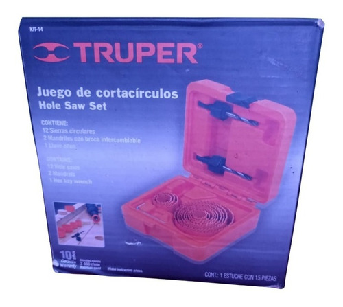 Truper Juego De Cortacirculos Hole Saw Set