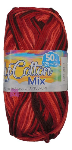 Lana Para Tejer Crochet 100% Algodón X50grs 125mts Matizada