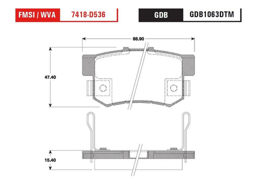 Balatas Trw Trasera Acura Tl 2005 A 2008 Automático Izq Der
