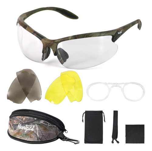 Huntpal Juego De Gafas De Seguridad Para Caza Con 3 Lentes I
