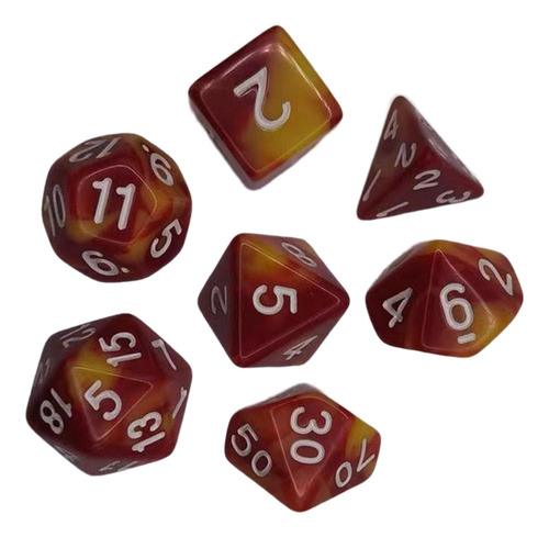 2 Juegos De Dados Rojo Amarillo Rojo Amarillo Estándar
