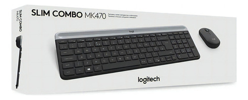 Teclado Logitech + Mouse Mk470 Wirelees Slim 