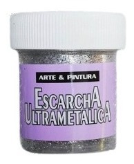 Escarcha Brillantina Mirella Glitter Ultrametalica Plata X2