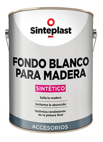 Fondo Blanco Para Madera 20 Lt Mano Previa - Sinteplast 