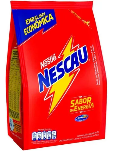 Nescau Em Pó Achocolatado Nestle Embalagem Economica 1,2 Kg