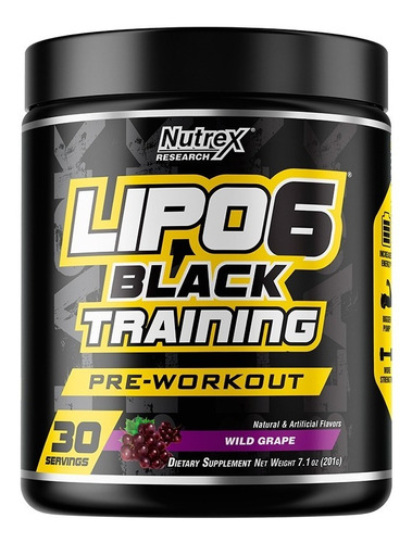 Nutrex Lipo 6 Black Training Pre Entreno X 240 G