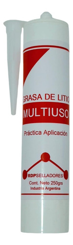 Grasa De Litio Roja Multiuso - Cartucho X 250 Gr.