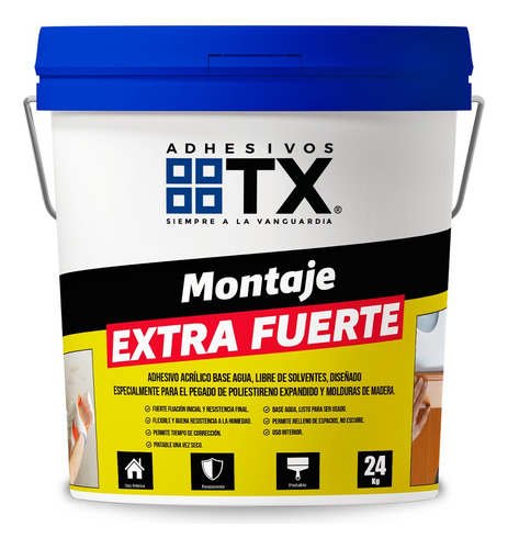 Adhesivo De Montaje Extrafuerte 4kg Tx