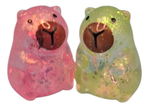 Squishy Capibara Gel 10pz Squishy Antiestres Capibara Multicolor