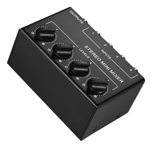 Mezclador Mini Rca Completo Con Carcasa Separada De 4 Canale