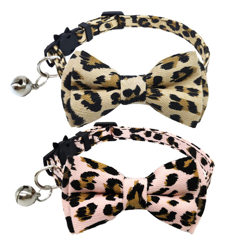 Kudes Juego De 2 Collares Para Gatos Con Bonito Pajarita Y .