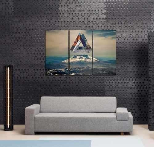 Cuadro 60x90cm Montaña Hipster Triangulo