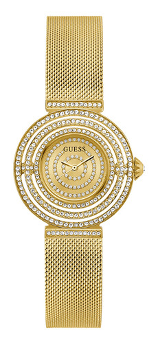 Relógio Guess Feminino Dourado Esteira Analógico Gw0550l2